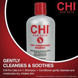 2/$22 💥🆕 Chi for Cats Chi for Cats 2 in 1 Shampoo and Conditioner 16oz | 5644